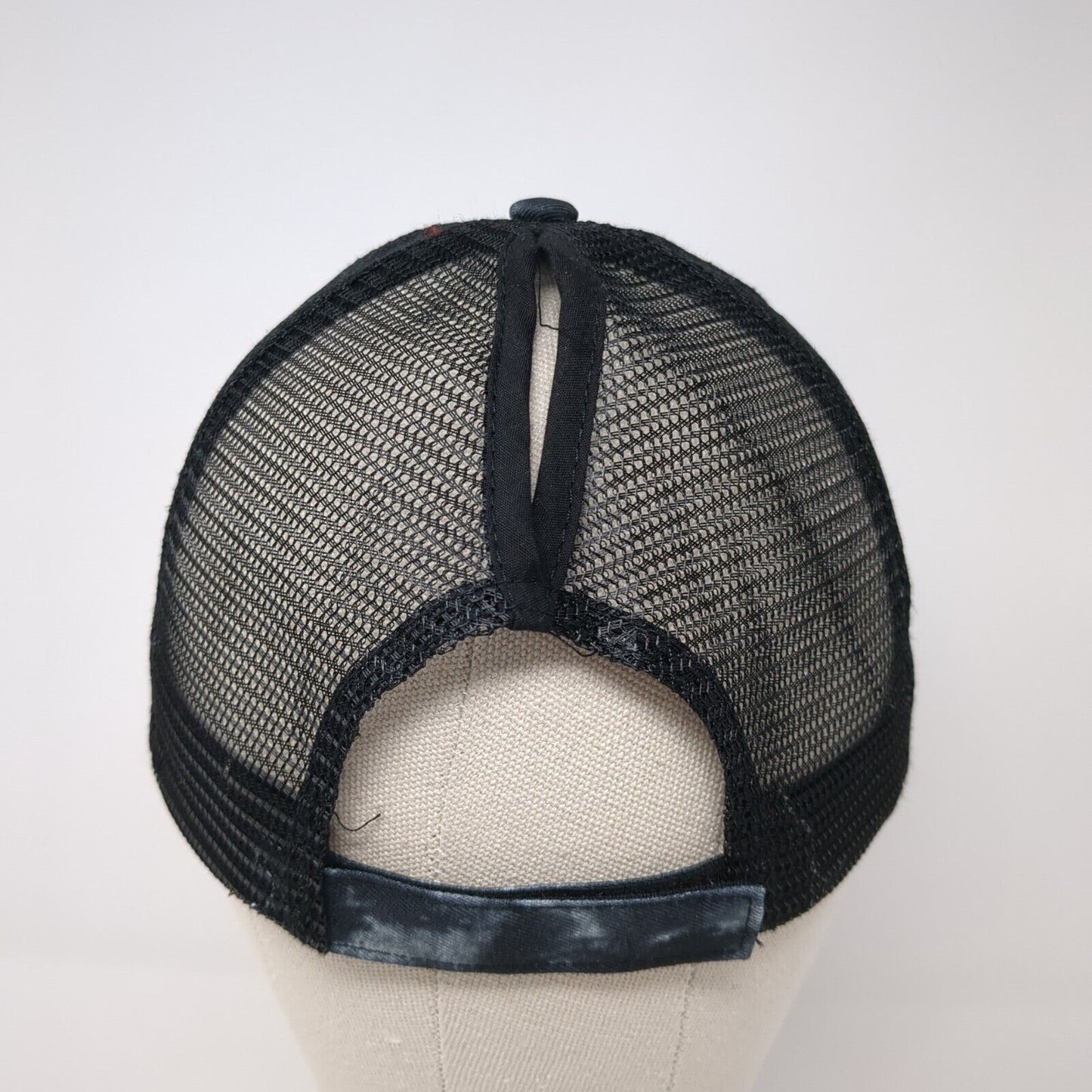 Soul Design Ponyback Strapback Trucker Hat Multi OS Adjustable Mesh Back 6 Panel