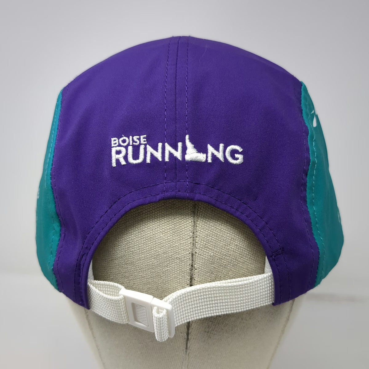 Fleet Feet 5 Panel Purple One Size Boise Greenbelt Relays Brooks Strapback Hat