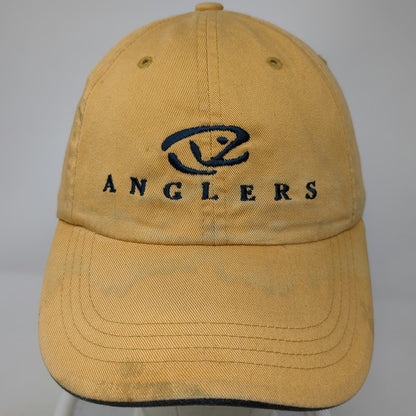 Port Authority Baseball Cap Yellow OSFM Boise Idaho Anglers Fishing Cotton Hat