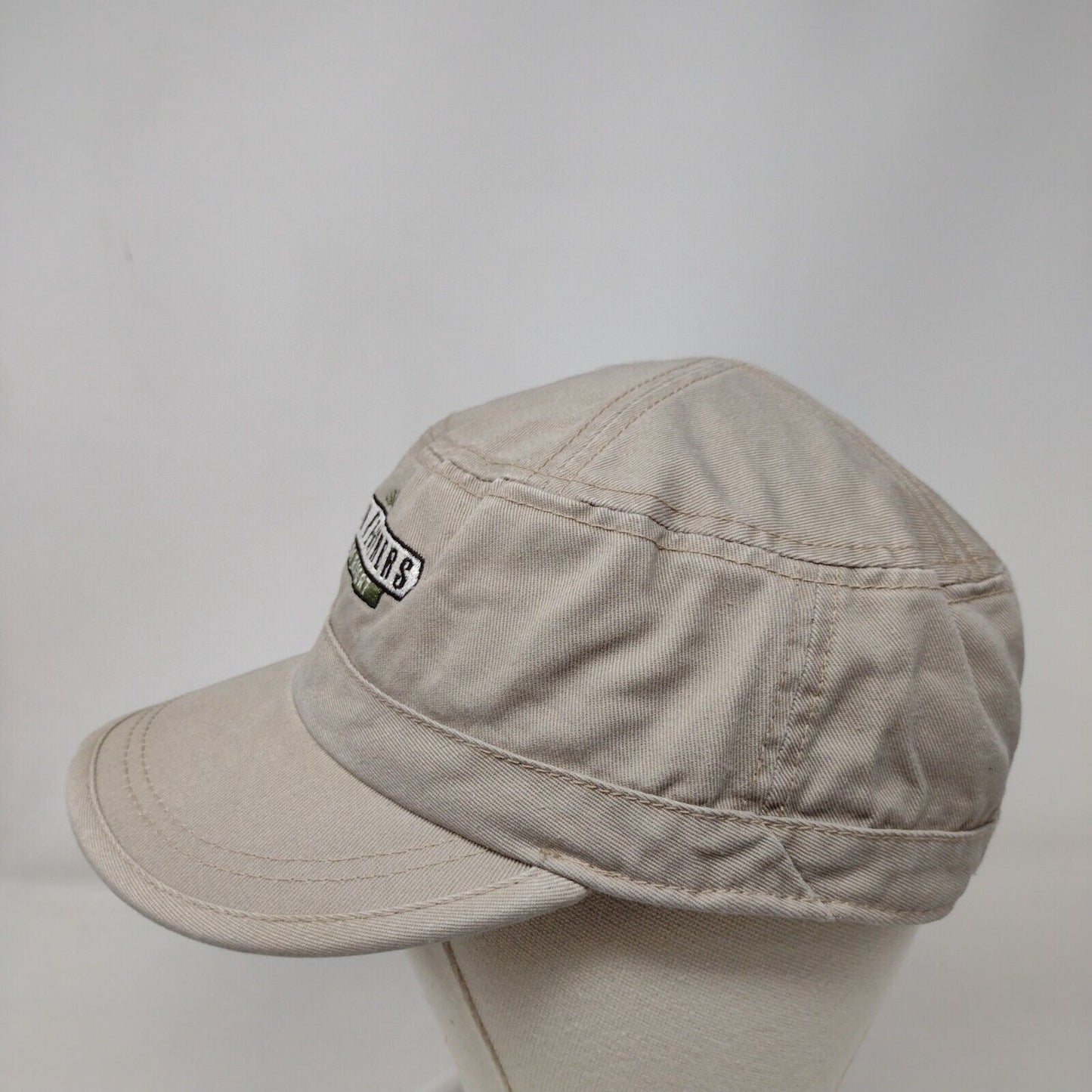 Seven Feathers Casino Resort Strapback Cadet Army Cap Tan OS Adjustable Cotton