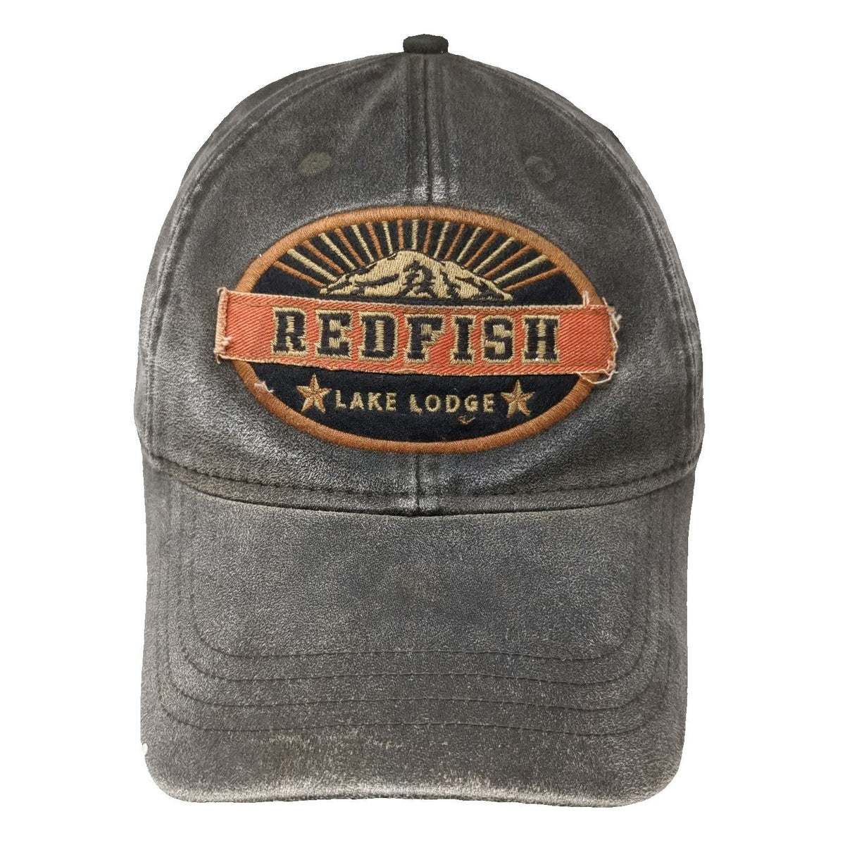 Legacy Baseball Cap Gray One Size Redfish Lake Lodge Slideback Sunburst hat