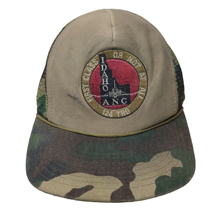 Sportcap Trucker Hat Beige One Size Idaho ANC 124 TRG Military Camo Rope
