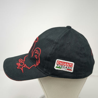 Compagnia del Chianti Baseball Cap Black One Size Rooster Tuscany Wine Hat