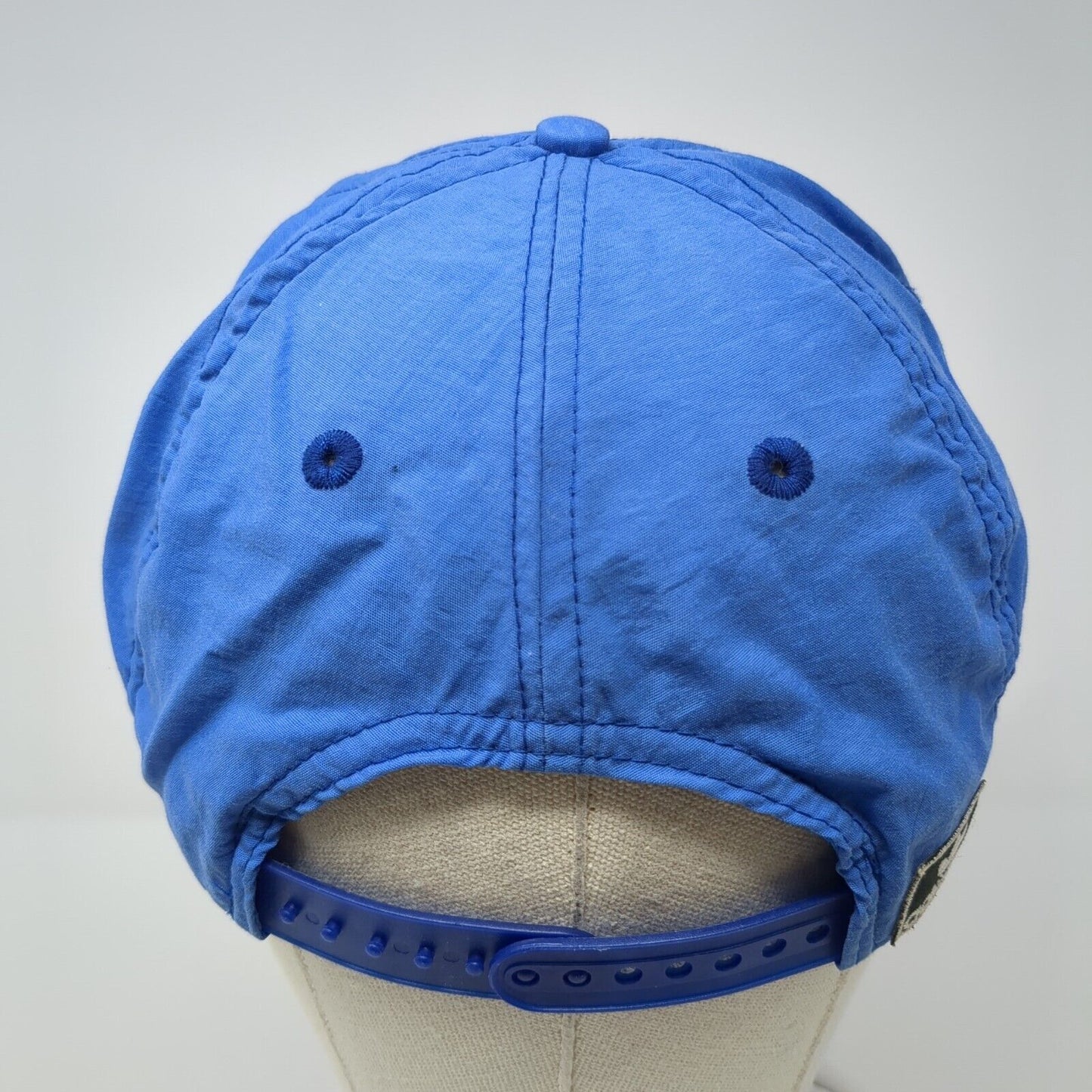 Vintage Blue Tag Adidas Snapback Hat Embroidered Palm Trees 100% Nylon