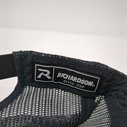 Richardson Snapback Trucker Hat Camo One Size Mesh Back USA Flag Patch