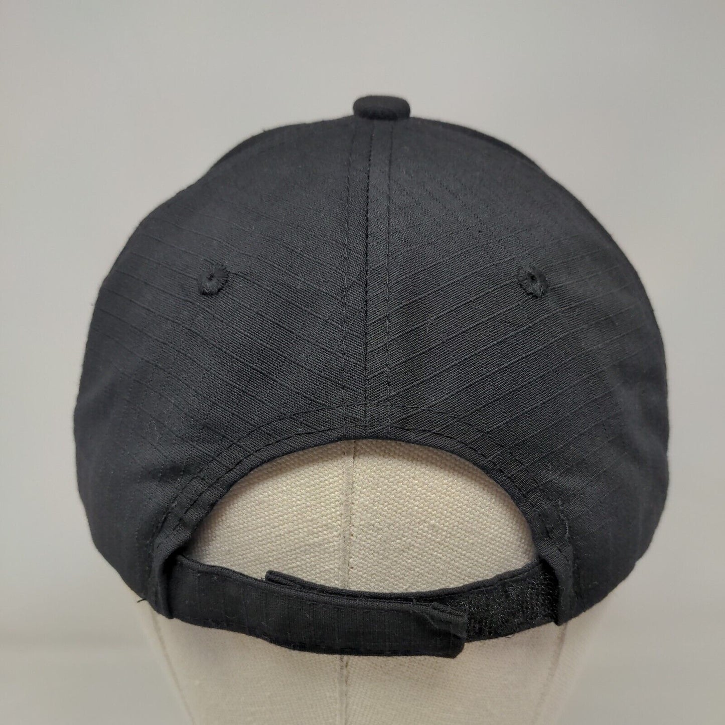 American Flag Patch Strapback Hat Black One Size Black Eagle By Ace Cap