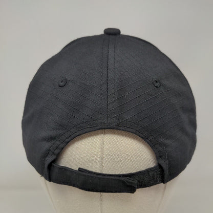American Flag Patch Strapback Hat Black One Size Black Eagle By Ace Cap