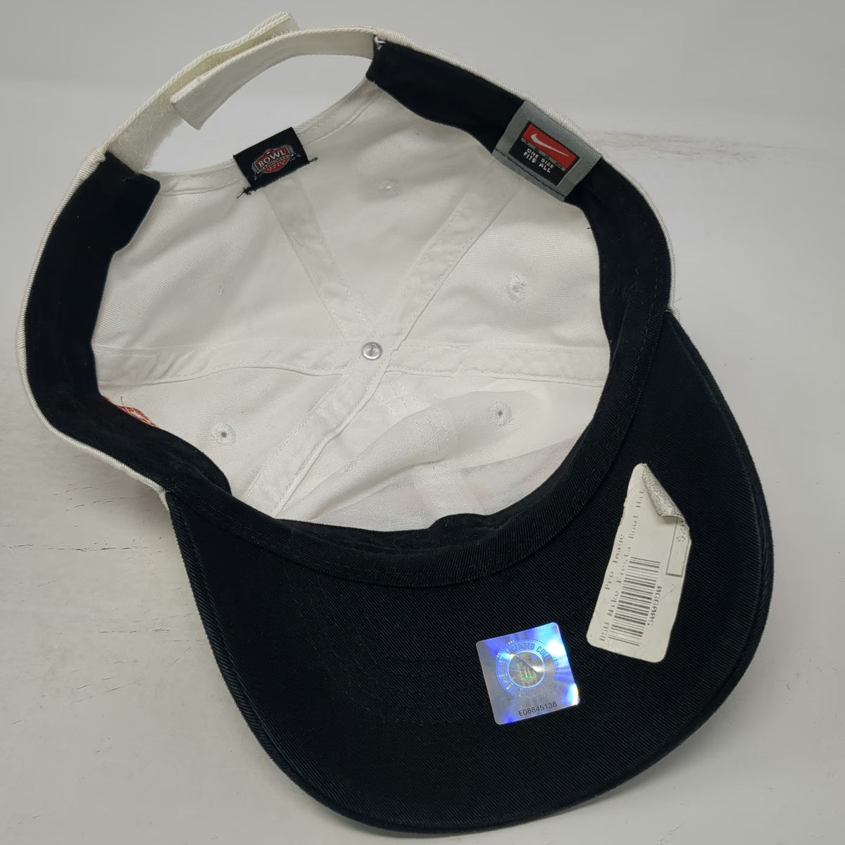 Nike Boise State Broncos NCAA 2007 Fiesta Bowl White OSFM Strapback Hat Football