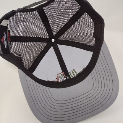 WWT Construction Snapback Trucker Hat Gray OSFA Adjustable Mesh Pacific Headwear