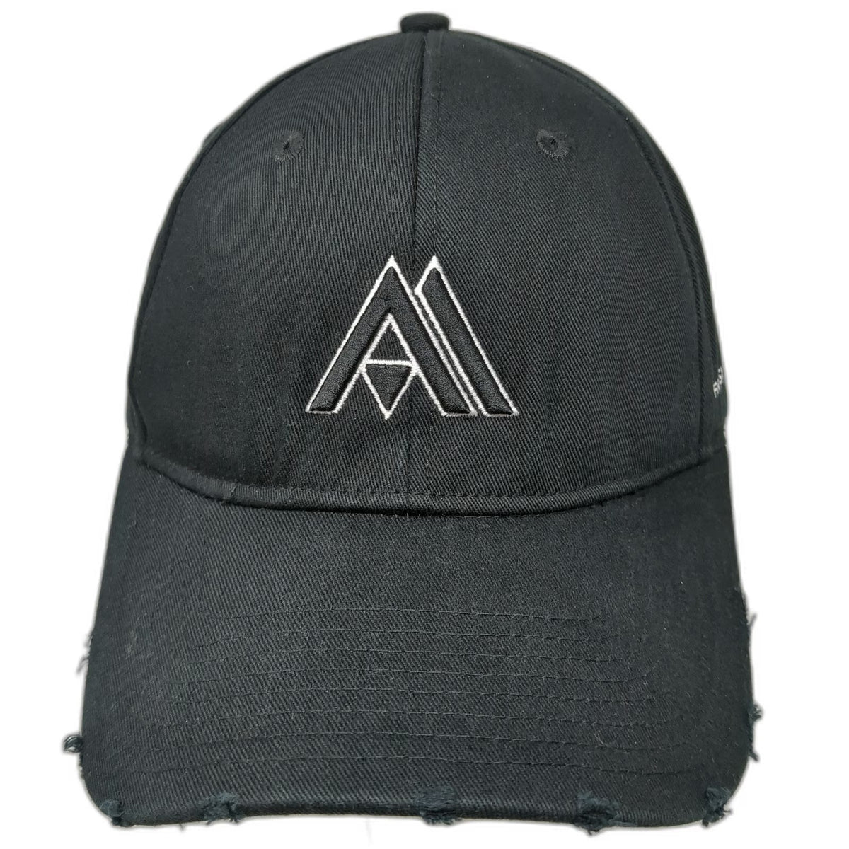 Academy Mortgage Snapback Hat Black One Size Distressed American Flag Underbrim