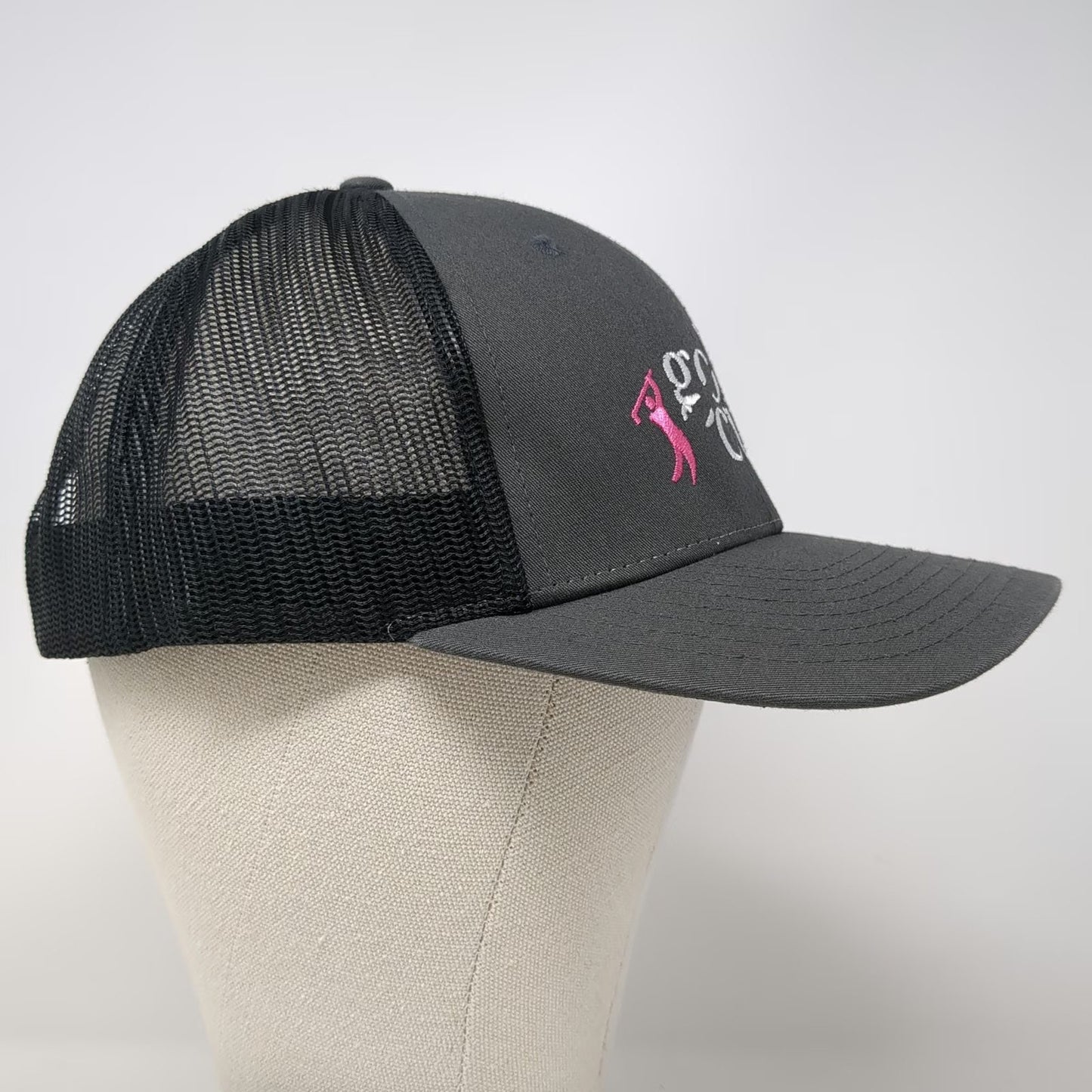 Richardson Trucker Hat Gray L Golf for the Cure MAPEI Snapback Mesh Logo