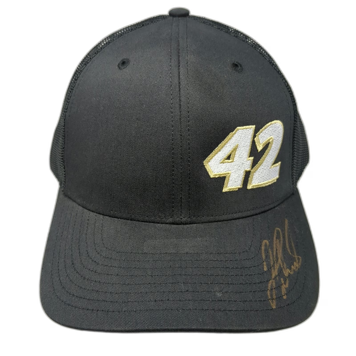 Richardson Trucker Hat Black XL 42 Mesh Snapback Signature Ross Chastain