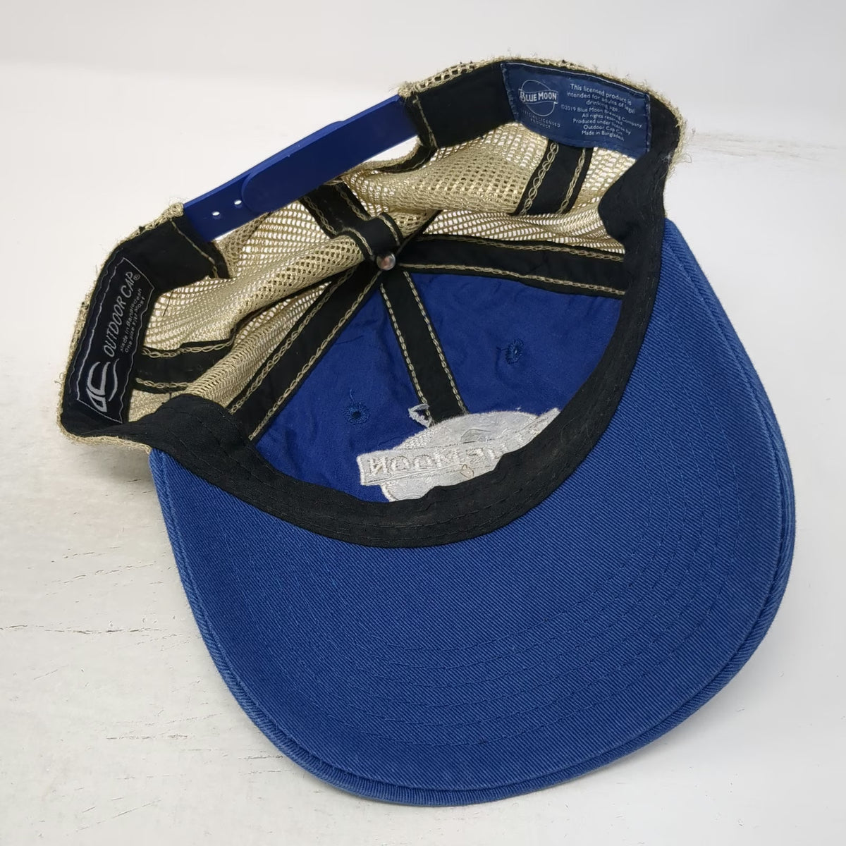 Outdoor Cap Trucker Hat Blue One Size Blue Moon Beer Logo Mesh Snapback Patch
