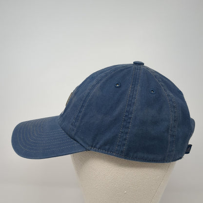 Adidas Slideback Hat Blue One Size Embroidered 3 Stripes Logo Adjustable