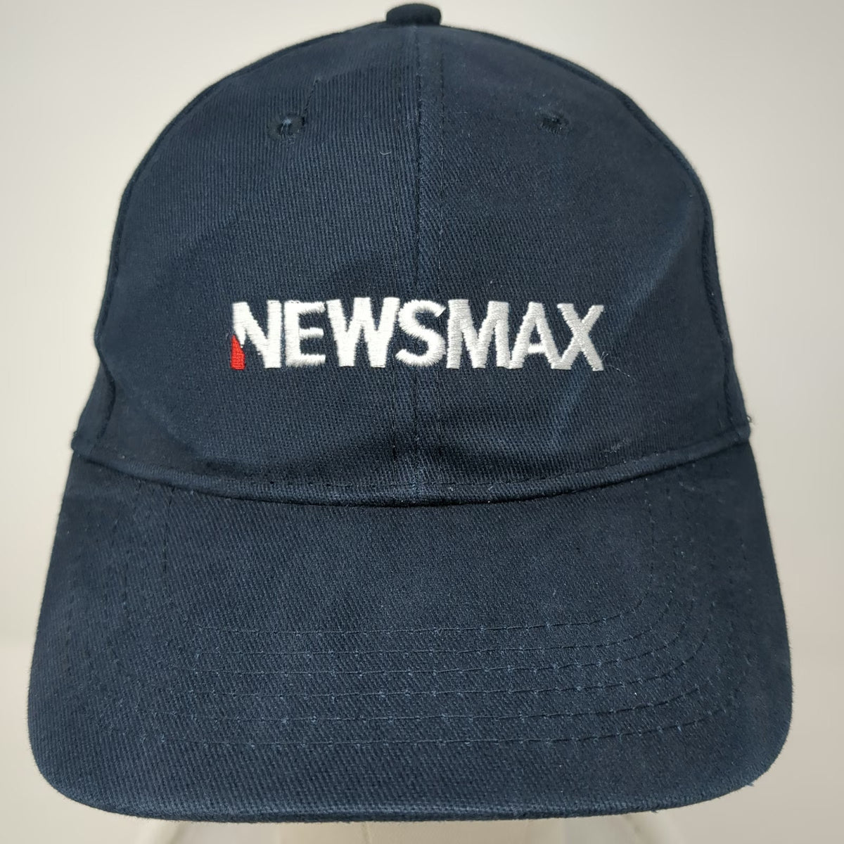 Newsmax Baseball Cap Blue One Size Adjustable Strapback Hat Embroidered Logo