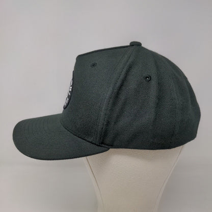 Brixton MFG Co Men's Snapback Hat Black Adjustable Embroidered Logo