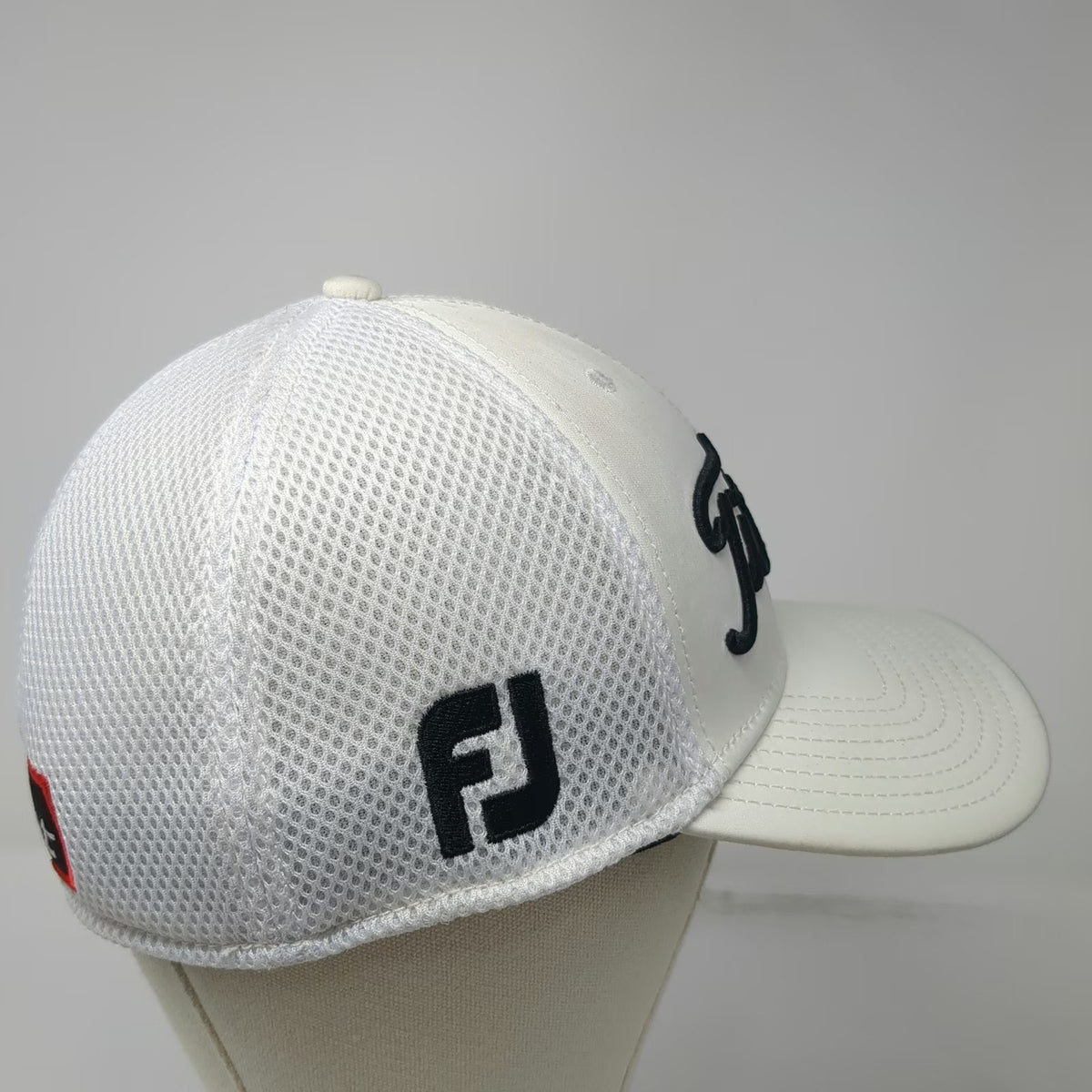 Titleist Baseball Cap White L Mesh Back Pro V1 FootJoy New Era Stretch Golf Hat
