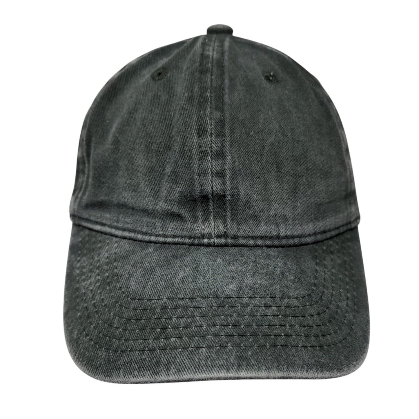 Unbranded Slideback Hat Green OSFA Adjustable Blank Solid 6 Panel