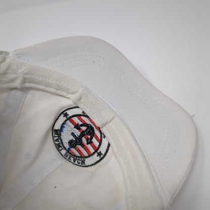 Miami Beach Stay Salty Florida Strapback Hat White OS Adjustable Arvin's Island