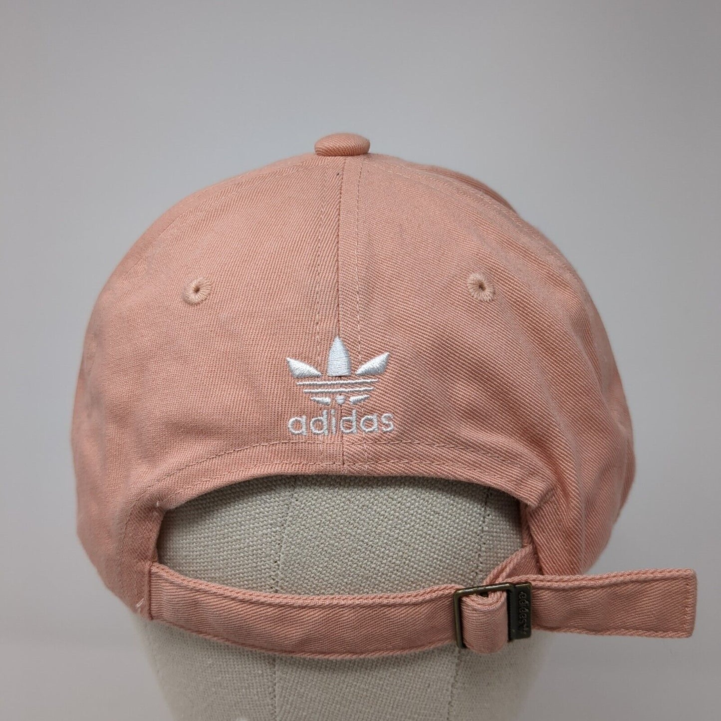 Adidas Slideback Hat Pink One Size Adjustable Embroidered Trefoil 6 Panel Cotton