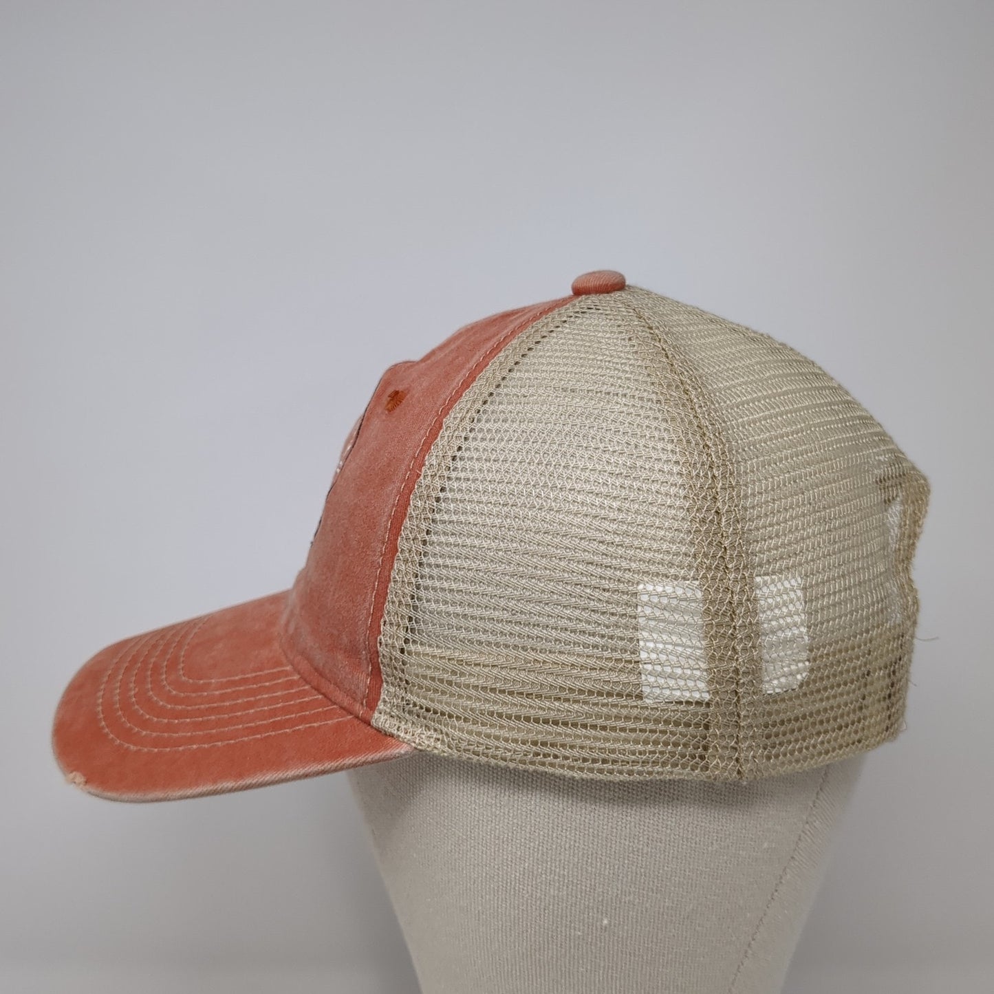 Mission Beach Trucker Hat Orange One Size Adjustable Mesh Back Salt Creek