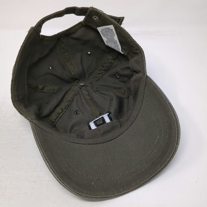PINK Victoria's Secret Baseball Cap Green One Size P Patch Hat Slideback Cotton