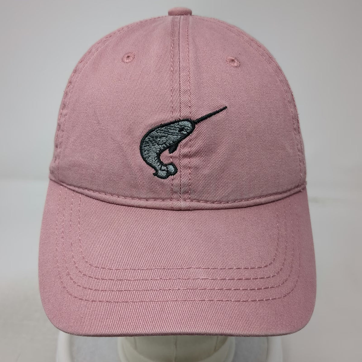 Carbon Elements Baseball Cap Pink One Size Narwhal Embroidered Slideback Hat