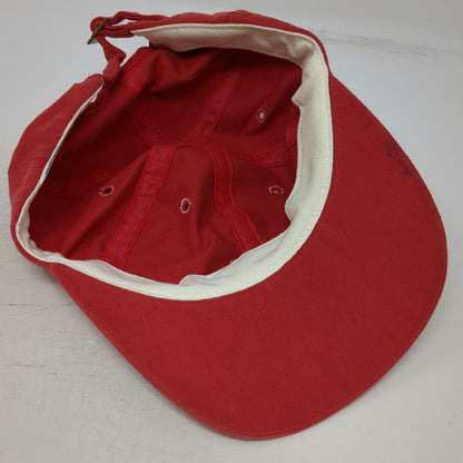 Troon Golf Old Works Cap Red Jack Nicklaus Golden Bear Slideback Hat Vintage
