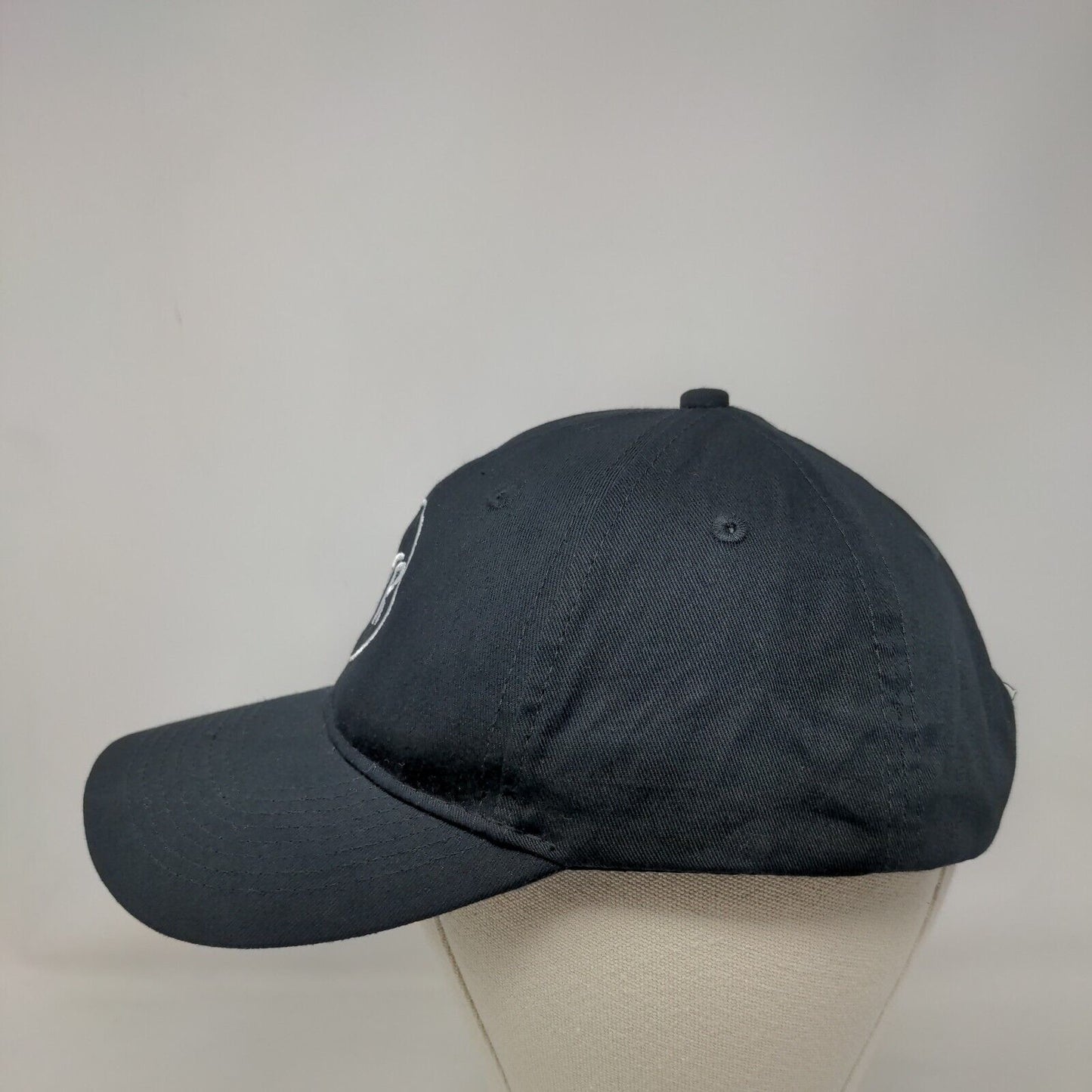 COTR Strapback Hat Black One Size Adjustable Embroidered 6 Panel Port & Company