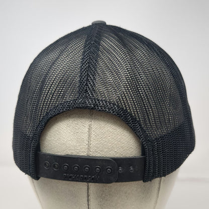 Richardson Trucker Hat Gray Black One Size Mesh Back Snapback McMillen Logo Hat