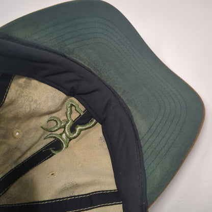 Browning Baseball Cap Green Brown One Size Mossy Oak Camo Buckmark Logo Hat