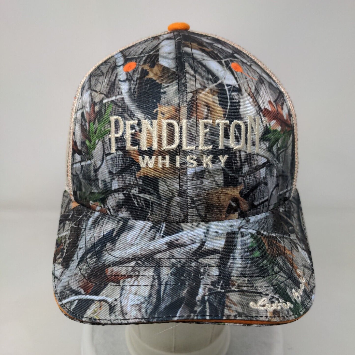 Pendleton Whisky Snapback Trucker Hat Camouflage One Size Mesh Back True Western