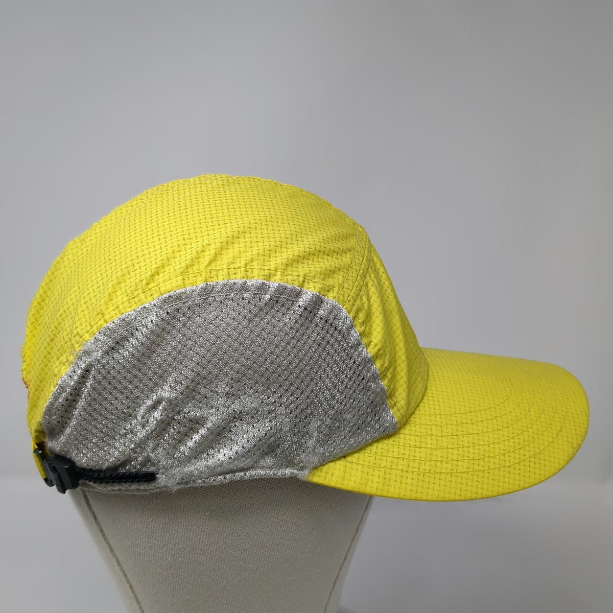 illumiNITE 5 Panel Yellow OSFM Hat Reflective Mesh Adjustable Strapback Running
