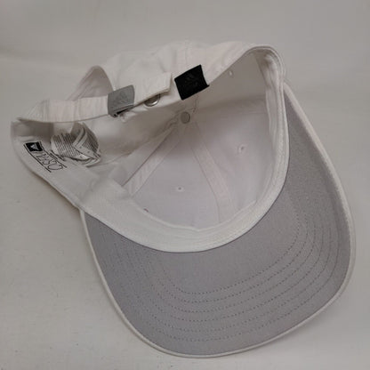 CSL Behring Slideback Hat White OSFM Adjustable Vent Holes Adidas
