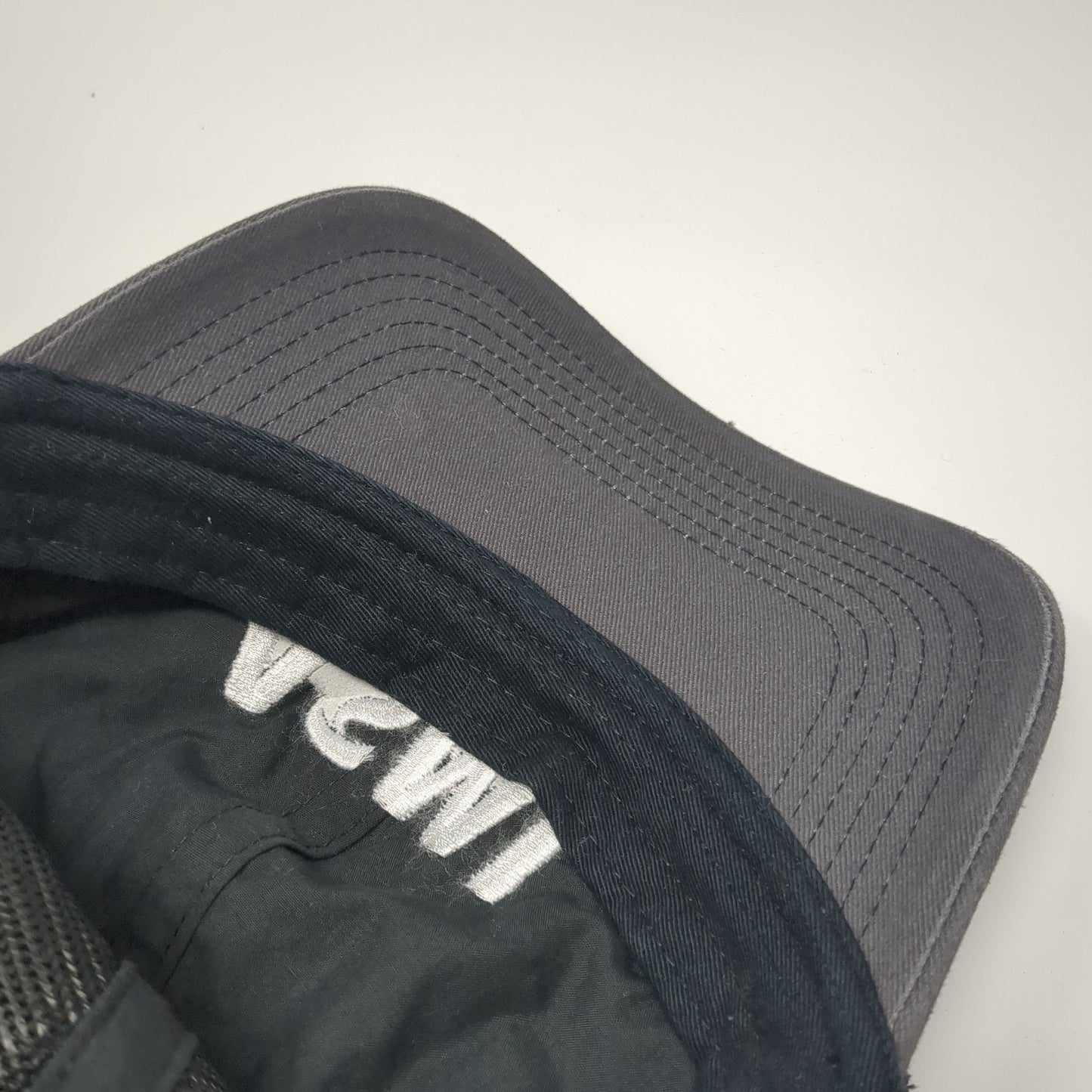ASML Snapback Mesh Back Trucker Hat Gray One Size Port Authority