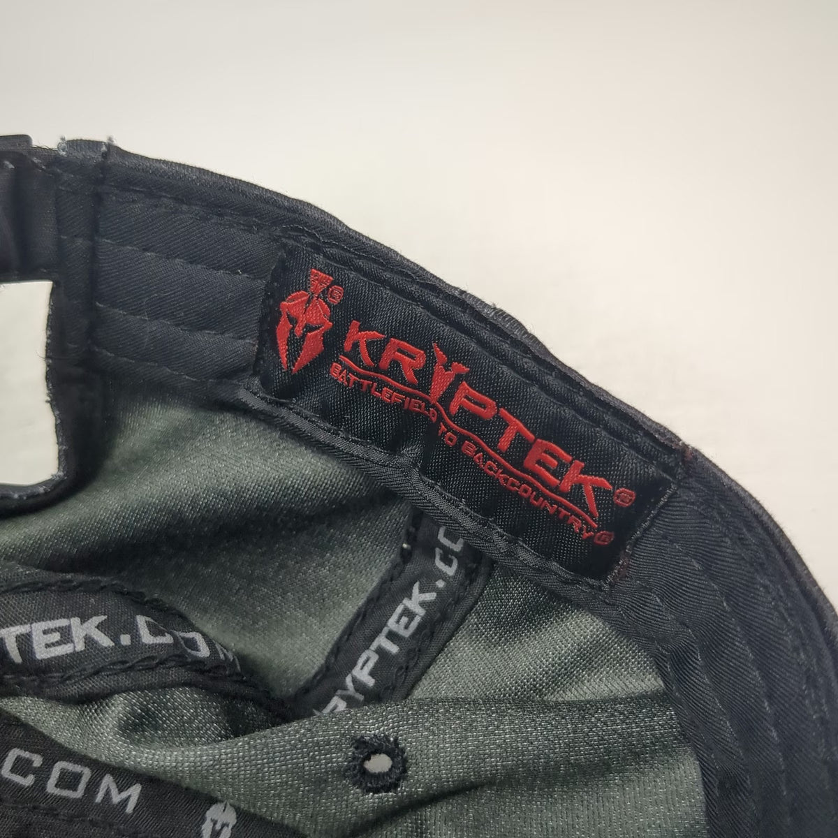 Kryptek Baseball Cap Black One Size Typhon Camo Spartan Patch Strapback Hat