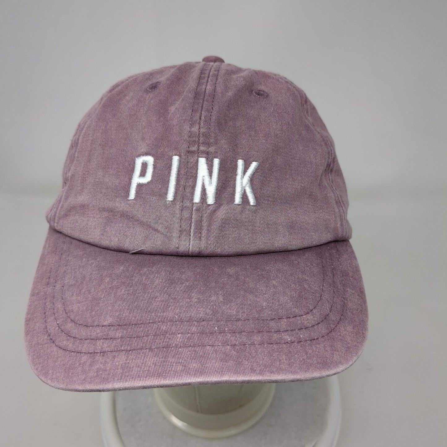 PINK Slideback Hat Pink OSFA Adjustable Embroidered Victoria's Secret Cotton