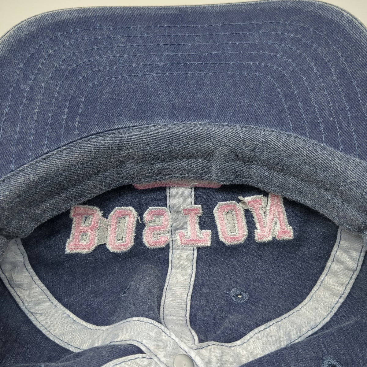 Bay State Apparel Baseball Cap Blue One Size Embroidered Boston Mass 1630 Hat