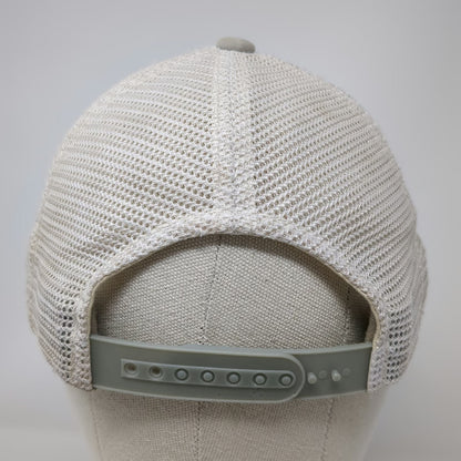 Costa Trucker Hat Gray Blue One Size Mesh Snapback Fish Graphic Embroidered