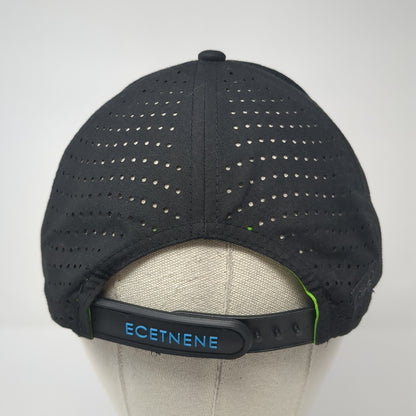 CMG Ecetnene Snapback Hat Black One Size Adjustable Laser Cut Outdoor