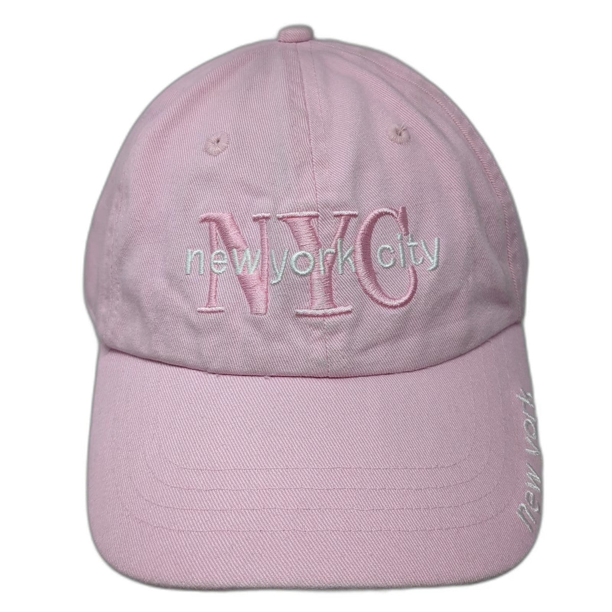 Cobra Baseball Cap Pink One Size NYC New York City Hat Slideback Embroidered