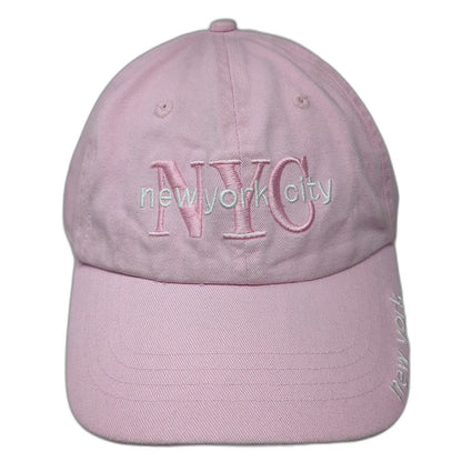 Cobra Baseball Cap Pink One Size NYC New York City Hat Slideback Embroidered