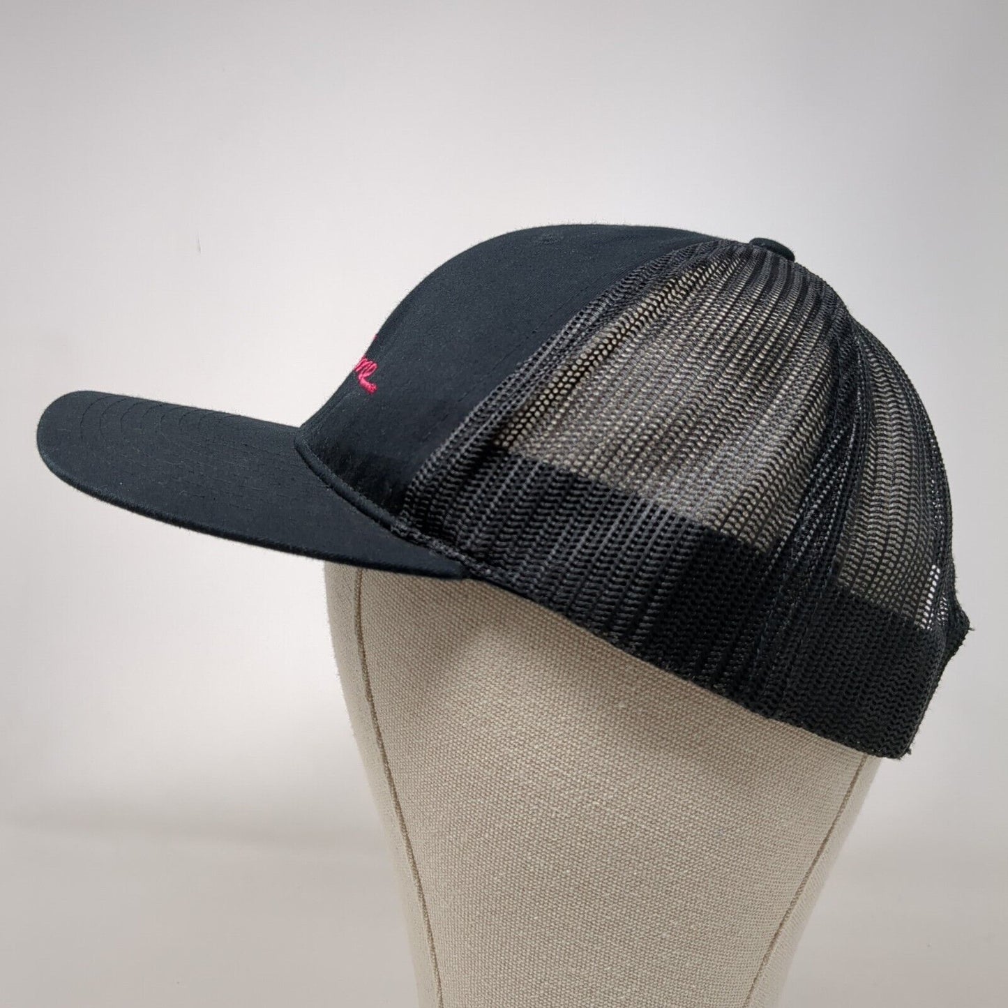 Bite Me Snapback Trucker Hat Black OSFA Adjustable Mesh Back Richardson