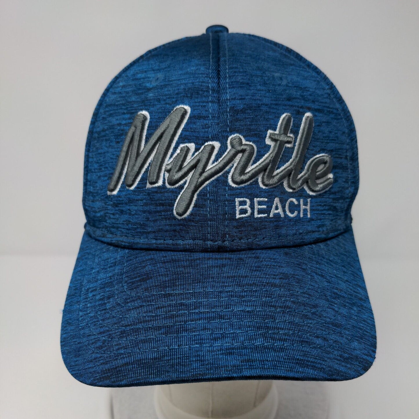 Myrtle Beach Fitted Hat Blue OSFA Embroidered E-Flex Essencial Caps