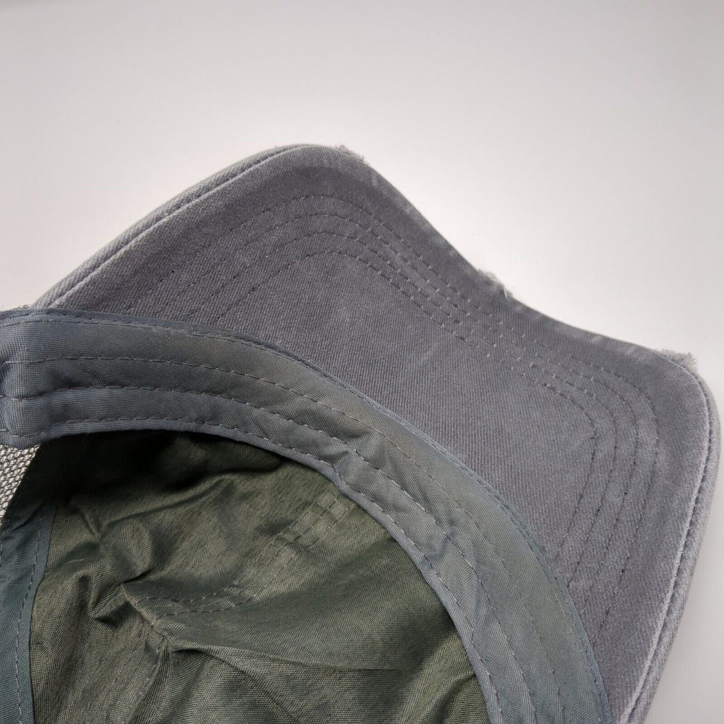 Yellowstone Dutton Ranch Strapback Trucker Hat Gray One Size Ponytail