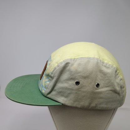 Locale 5 Panel Hat Green Yellow One Size California Republic Bear Palm Leaf