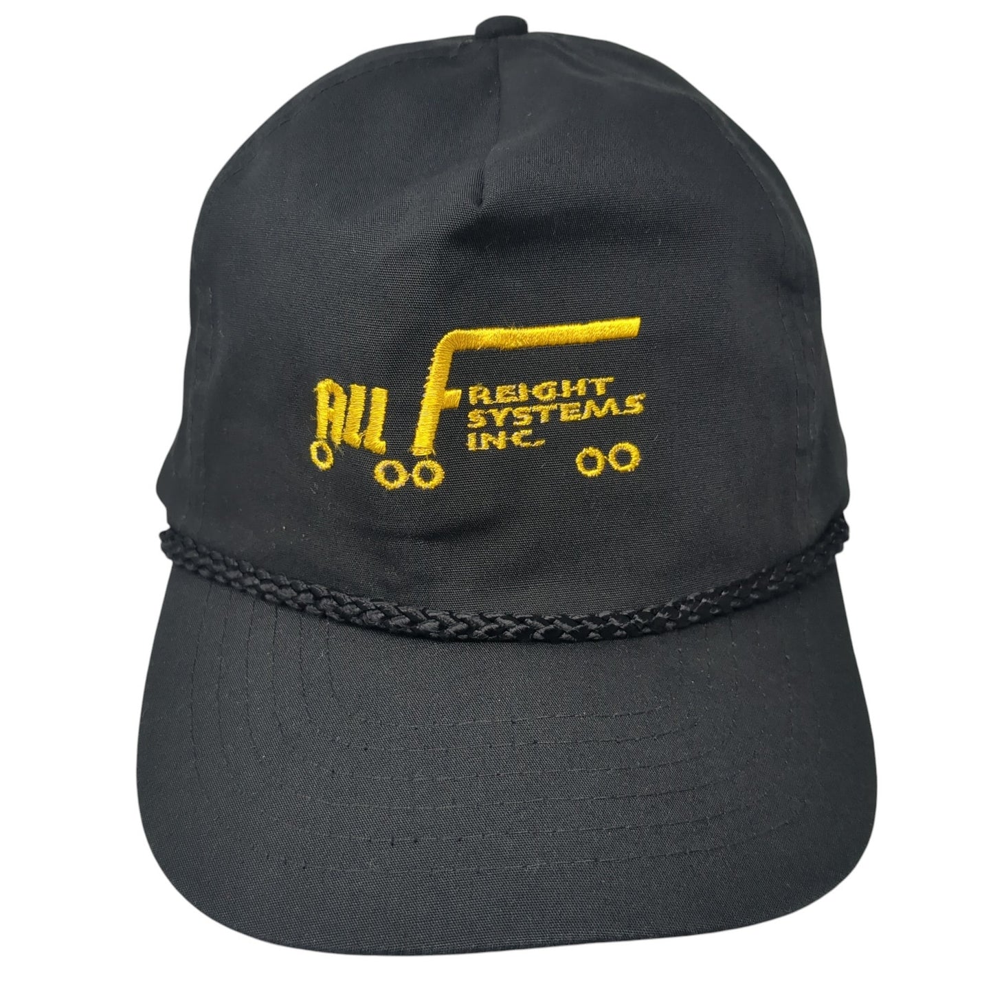 All Freight Systems Inc Snapback Hat Black OS Adjustable Embroidered Rope KC