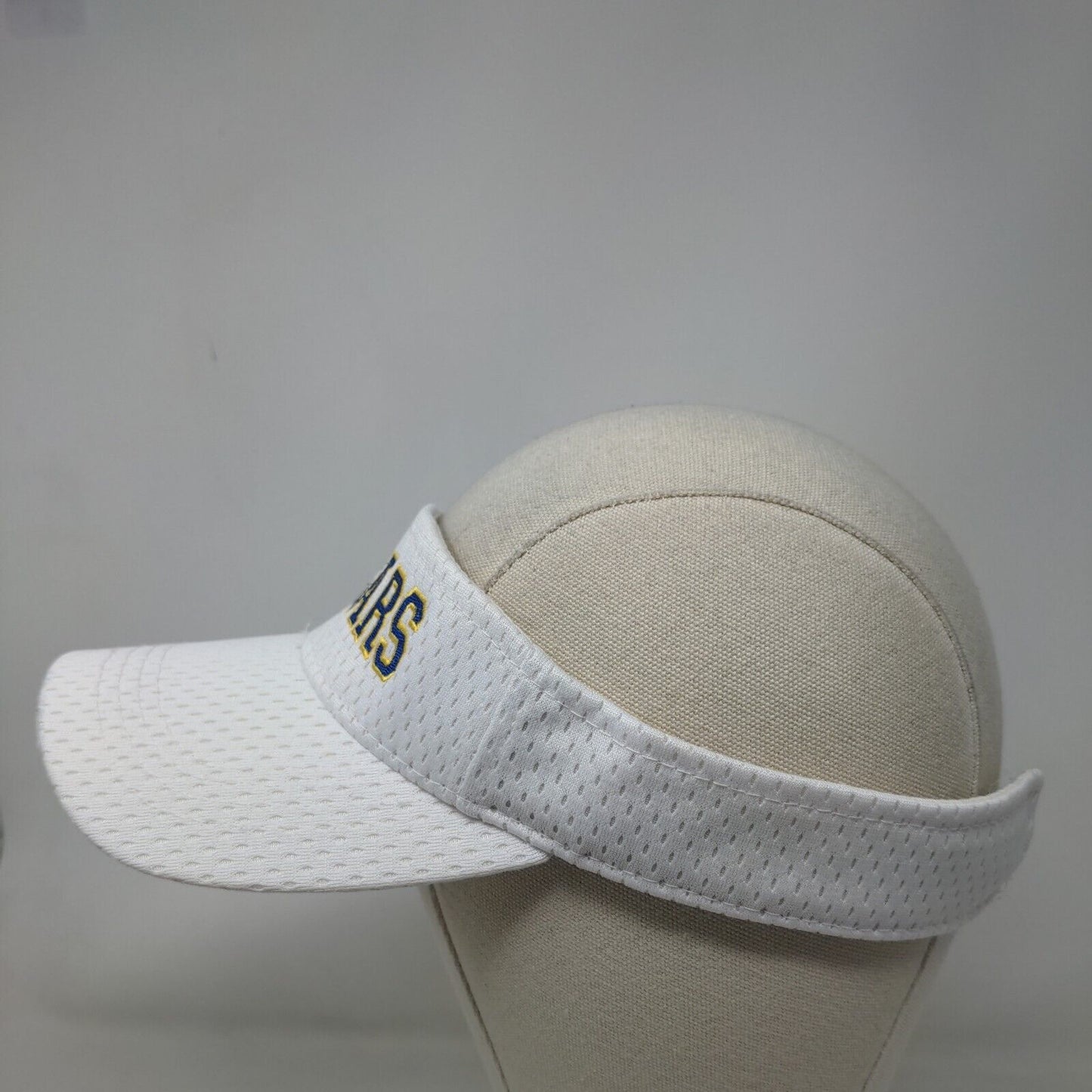 Magic Men's Sun Visor Cap Hat White OSFA Embroidered Cougars Logo 100% Polyester