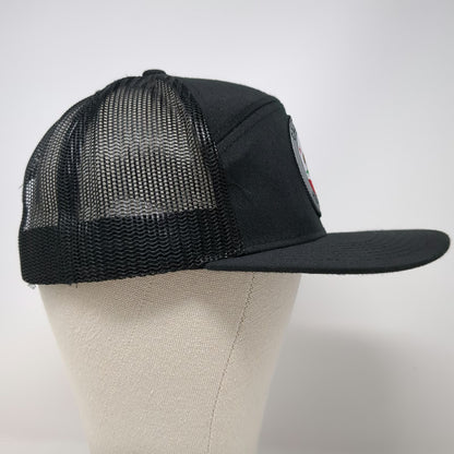 Zion Trucker Hat Black One Size California Republic Patch Mesh Back Snapback