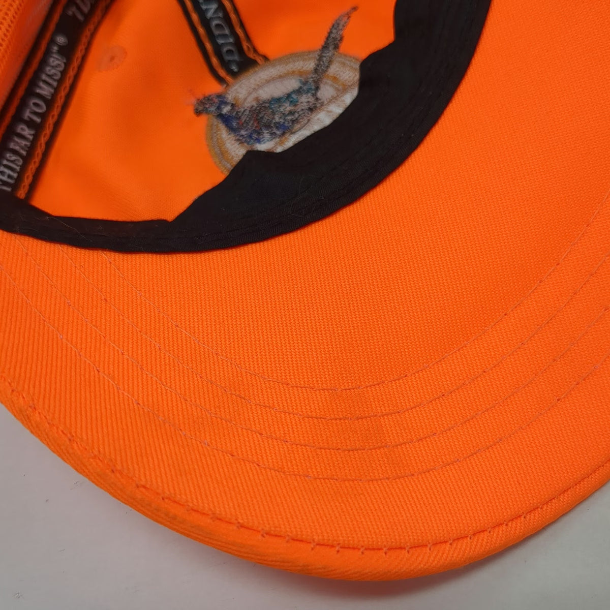 Hevi-Shot Baseball Cap Orange One Size Trucker Hat Mesh Back Strapback Pheasant